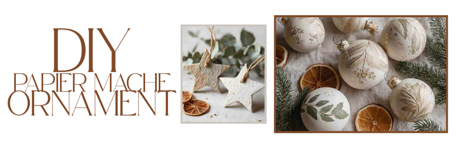 Christmas Papier Mâché Ornaments: Make Your Own with the Handmade Paper Kit from American Crafts